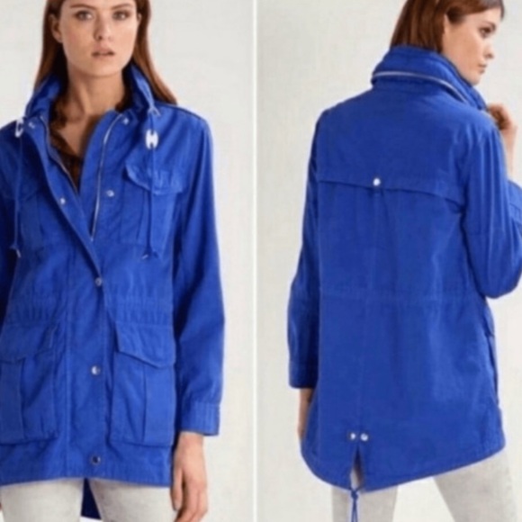 J. Crew Jackets & Blazers - J. Crew Women's Full Zip Adjustable Waist Marine Outdoor utility Jacket